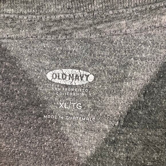 Old Navy Gray Heathered Basecamp Crewneck Pocket T-shirt - Picture 3 of 4